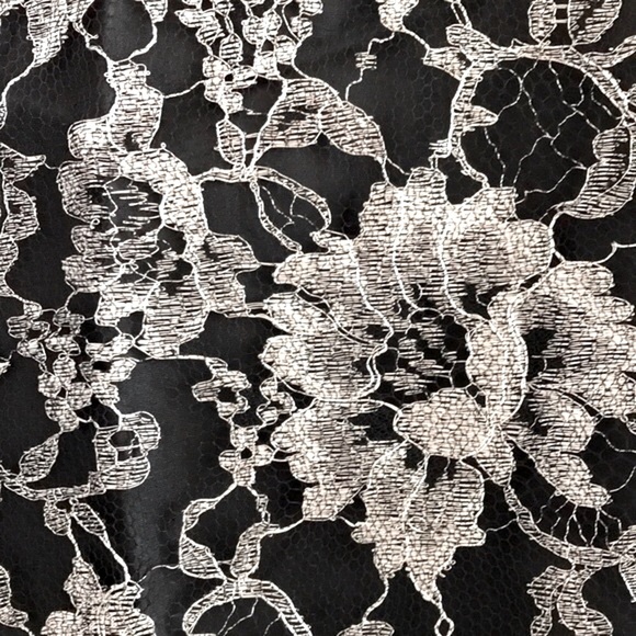 TIBI Metallic Floral Lace Open Back Mini Dress - Picture 6 of 15